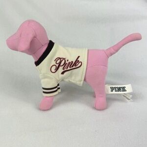 Victoria Sercet Pink Dog Plush with White Jacket